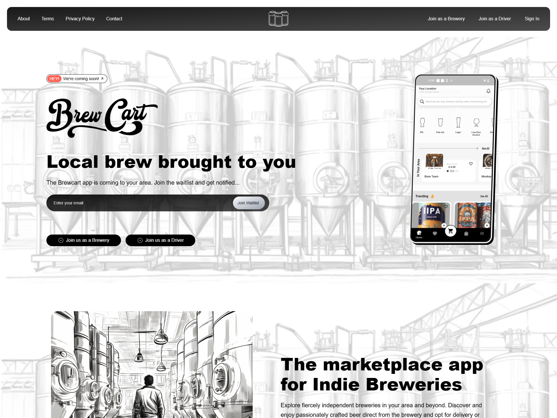 An image of the Brew Cart project.